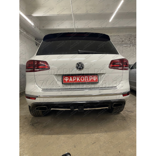 PCA-02-991122.00 PT GROUP Фаркоп на Volkswagen Touareg 2002-2018, Porsche Cayenne 2002-2017. Тип шара: E (легкосъемный шар под квадрат). Нагрузки: 3500/150 кг, масса фаркопа 17,4 кг (без электрики в комплекте)