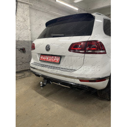 PCA-02-991122.00 PT GROUP Фаркоп на Volkswagen Touareg 2002-2018, Porsche Cayenne 2002-2017. Тип шара: E (легкосъемный шар под квадрат). Нагрузки: 3500/150 кг, масса фаркопа 17,4 кг (без 