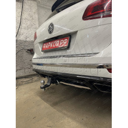 PCA-02-991122.00 PT GROUP Фаркоп на Volkswagen Touareg 2002-2018, Porsche Cayenne 2002-2017. Тип шара: E (легкосъемный шар под квадрат). Нагрузки: 3500/150 кг, масса фаркопа 17,4 кг (без 
