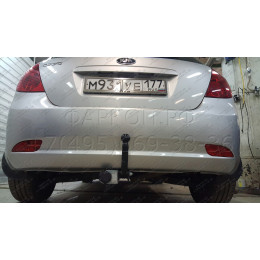 K110-A Лидер-плюс ТСУ для Kia Ceed хетчбек 2007-2012, Hyundai i30 хетчбек 2007-2012 без снятия и выреза бампера. Нагрузки: 1200/75 кг, масса фаркопа 14,08 кг (без электр