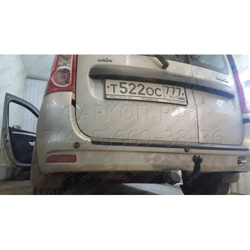 T-VAZ-19A TAVIALS ТСУ со съемным шаром для Лада Ларгус (Lada Largus) 2012-2022, в т.ч. Largus Cross без снятия и выреза бампера. Нагрузки: 900/50 кг, масса фаркопа 17,6 кг (без электрики в комплекте)