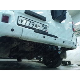 6509-E ORIS Фаркоп на УАЗ 3159, 3160, 3162, 3163 Patriot (Патриот) 4x4 1994-2015, 2015- без подрезки бампера. Тип шара: E. Нагрузки: 1500/75 кг, масса фаркопа 14,1 кг (без электр
