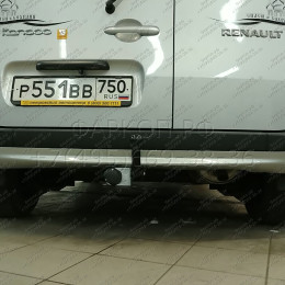 R112-A Лидер-плюс ТСУ для Renault Kangoo 2008-2021, Mercedes Citan 2012-2021 без снятия и выреза бампера. Нагрузки: 1300/75 кг, масса фаркопа 16 кг (без электрики в комплек