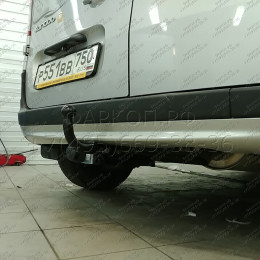 R112-A Лидер-плюс ТСУ для Renault Kangoo 2008-2021, Mercedes Citan 2012-2021 без снятия и выреза бампера. Нагрузки: 1300/75 кг, масса фаркопа 16 кг (без электрики в комплек