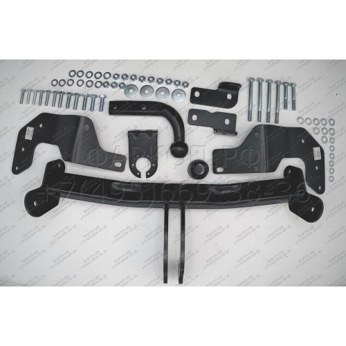 2574.12 SHERIFF Фаркоп на Kia Sorento 2012-2015, Hyundai Santa Fe 2012-2015, 2015-2018, Hyundai Grand Santa Fe 2014-2018 без подрезки бампера. Тип шара: A. Нагрузки: 1500/50 кг, масса фаркопа 17,59 кг (без электрики в комплекте)
