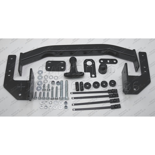 3017-F ORIS Фаркоп на Toyota Land Cruiser 200 2007-2021, включая Executive, Excalibur, TRD, Lexus LX570 2007-2021. Без выреза в бампере. Тип шара: F. Нагрузки: 2500/120 кг, масса фаркопа 22,8 кг (без электрики в комплекте)