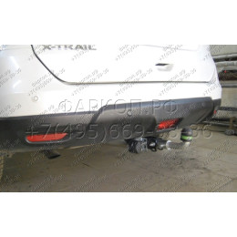 N122-BA TAVIALS ТСУ для Nissan X-Trail T32 2014-2022 без выреза бампера. Тип шара: C (оцинкованный, съемный). Нагрузки: 2000/75 кг, масса фаркопа 20,54 кг (без электрики 