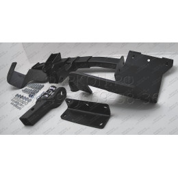 4165-E ORIS Фаркоп на Mitsubishi Outlander XL7 2007-2012, Peugeot 4007 2007-2012, Citroen C-Crosser 2007-2012 без выреза в бампере. Тип шара: E. Нагрузки: 1500/50 кг, масса фаркопа 25,15 кг (без 