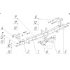4262-A ORIS Фаркоп на Hyundai i40 седан 2011-2019. Необходима подрезка бампера. Тип шара: A. Нагрузки: 1800/80 кг, масса фаркопа 16,5 кг (без электрики в комплекте)