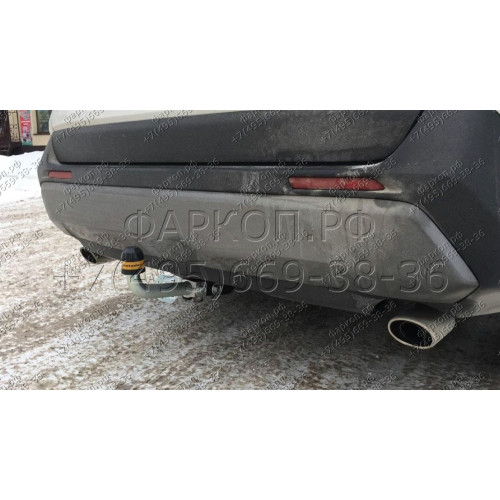 92518-A MOTODOR Фаркоп с оцинкованным шаром на Toyota RAV4 2019-2025, 2025-, Suzuki Across 2020-2025 без выреза в бампере. Тип шара: A. Нагрузки: 2100/100 кг, масса фаркопа 17,8 кг (без электрики в комплекте)