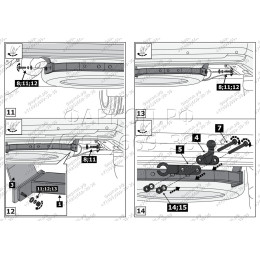 F.5713.001 BERG Фаркоп на Toyota Land Cruiser 200 (кроме Executive, TRD) 2007-2021, Lexus LX 2007-2022 без снятия и подрезки бампера. Тип шара: F. Нагрузки: 1500/75 кг, масса фаркопа 18 к