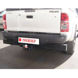 7860 Трейлер Фаркоп для Toyota Hilux 2006-2015 без снятия и подрезки бампера. Тип шара: F. Нагрузки: 1000/50 кг, масса фаркопа 9 кг (без электрики в комплекте)