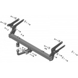 92518-A MOTODOR Фаркоп с оцинкованным шаром на Toyota RAV4 2019-2025, 2025-, Suzuki Across 2020-2025 без выреза в бампере. Тип шара: A. Нагрузки: 2100/100 кг, масса фаркопа 17,8 кг 