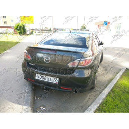 4528-A ORIS Фаркоп на Mazda 6 хетчбек/седан 2008-2013. Необходима подрезка бампера. Тип шара: A. Нагрузки: 1500/70 кг, масса фаркопа 19,4 кг (без электрики в комп