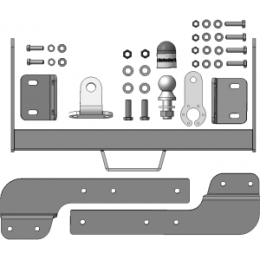 90709-FE MOTODOR Фаркоп с оцинкованным шаром на Ford Transit 2014- без подрезки бампера. Тип шара: FE. Нагрузки 2500/100 кг, масса фаркопа 21,5 кг (без электрики в к