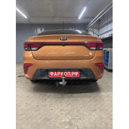 90907-A MOTODOR Фаркоп с оцинкованным шаром на Hyundai Solaris II седан 2017-2022, Kia Rio IV седан (дорестайл) 2017-2021, Solaris HS 2024-. Требуется подрезка бампера. Тип шара: 