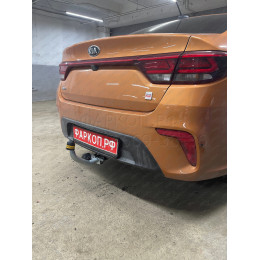 90907-A MOTODOR Фаркоп с оцинкованным шаром на Hyundai Solaris II седан 2017-2022, Kia Rio IV седан (дорестайл) 2017-2021, Solaris HS 2024-. Требуется подрезка бампера. Тип шара: 
