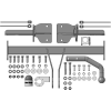 92202-A MOTODOR Фаркоп с оцинкованным шаром на Subaru Forester 2018-2024. Требуется подрезка бампера. Тип шара: A. Нагрузки: 1500/100 кг, масса фаркопа 18,3 кг (без электрики в комплекте)