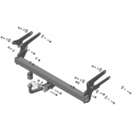 92518-A MOTODOR Фаркоп с оцинкованным шаром на Toyota RAV4 2019-2025, 2025-, Suzuki Across 2020-2025 без выреза в бампере. Тип шара: A. Нагрузки: 2100/100 кг, масса фаркопа 17,8 кг 