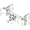 99023-E MOTODOR Фаркоп с оцинкованным шаром на Tenet T4 2025-, Chery Tiggo 4 2024-, Chery Tiggo 4 Pro 2022-, Chery Tiggo 4 2018-2023 без выреза в бампере. Тип шара: E. Нагрузки: 1500/75 кг, масса фаркопа 18 кг (без электрики в комплекте)