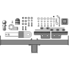 99023-E MOTODOR Фаркоп с оцинкованным шаром на Tenet T4 2025-, Chery Tiggo 4 2024-, Chery Tiggo 4 Pro 2022-, Chery Tiggo 4 2018-2023 без выреза в бампере. Тип шара: E. Нагрузки: 1500/75 кг, масса фаркопа 18 кг (без электрики в комплекте)