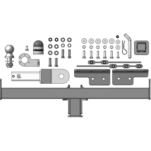99023-E MOTODOR Фаркоп с оцинкованным шаром на Tenet T4 2025-, Chery Tiggo 4 2024-, Chery Tiggo 4 Pro 2022-, Chery Tiggo 4 2018-2023 без выреза в бампере. Тип шара: E. Нагрузки: 1500/75 кг, масса фаркопа 18 кг (без электрики в комплекте)