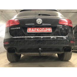 A-093 STEINHOF Фаркоп на Volkswagen Touareg 2002-2010, 2010-2018, Porsche Cayenne 2002-2010, 2010-2017, Audi Q7 (вкл. S-line) 2006-2015. Требуется подрезка бампера. Тип шара: AV (вертикальное быст