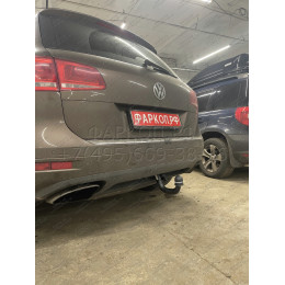 A-093 STEINHOF Фаркоп на Volkswagen Touareg 2002-2010, 2010-2018, Porsche Cayenne 2002-2010, 2010-2017, Audi Q7 (вкл. S-line) 2006-2015. Требуется подрезка бампера. Тип шара: AV (вертикальное быст
