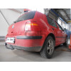 A020A GALIA Полностью оцинкованный фаркоп на Audi A3 хетчбек 3/5 дверей 1996-2003, VW Bora седан/универсал (только 2WD) 1998-2005, VW Golf IV хетчбек 3/5 дверей, универсал (только 2WD) 1997-2003. Подрозетник убирается за бампер. Тип шара: A. Невидимый выр