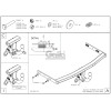 A020A GALIA Полностью оцинкованный фаркоп на Audi A3 хетчбек 3/5 дверей 1996-2003, VW Bora седан/универсал (только 2WD) 1998-2005, VW Golf IV хетчбек 3/5 дверей, универсал (только 2WD) 1997-2003. Подрозетник убирается за бампер. Тип шара: A. Невидимый выр
