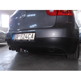 A038A GALIA Полностью оцинкованный фаркоп на Audi A3 2003-2008: хетчбек 3 двери, VW Golf V, VI, Plus хетчбек 3/5 дверей 2003-2008, 2008-2013 (2WD только). Тип шара: A. Подрезка б