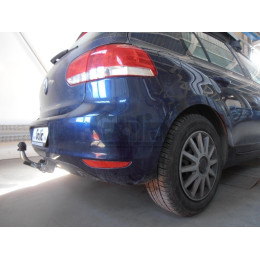 A038A GALIA Полностью оцинкованный фаркоп на Audi A3 2003-2008: хетчбек 3 двери, VW Golf V, VI, Plus хетчбек 3/5 дверей 2003-2008, 2008-2013 (2WD только). Тип шара: A. Подрезка б