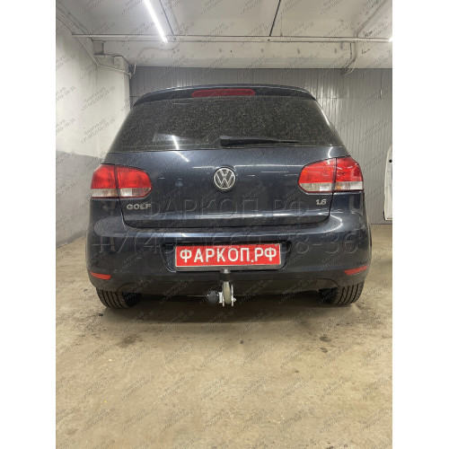 A038A GALIA Полностью оцинкованный фаркоп на Audi A3 2003-2008: хетчбек 3 двери, VW Golf V, VI, Plus хетчбек 3/5 дверей 2003-2008, 2008-2013 (2WD только). Тип шара: A. Подрезка бампера. Нагрузки: 1600/75 кг, масса фаркопа 14,02 кг