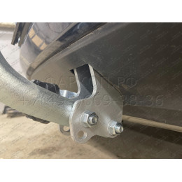 A038A GALIA Полностью оцинкованный фаркоп на Audi A3 2003-2008: хетчбек 3 двери, VW Golf V, VI, Plus хетчбек 3/5 дверей 2003-2008, 2008-2013 (2WD только). Тип шара: A. Подрезка б