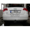 A045A GALIA Полностью оцинкованный фаркоп на Audi A3 Sportback хетчбек 5 дверей 2004-2008, 2008-2013. Тип шара: A. Подрезка бампера. Нагрузки: 1600/75 кг, масса фаркопа 15,02 кг