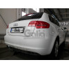 A045A GALIA Полностью оцинкованный фаркоп на Audi A3 Sportback хетчбек 5 дверей 2004-2008, 2008-2013. Тип шара: A. Подрезка бампера. Нагрузки: 1600/75 кг, масса фаркопа 15,02 кг