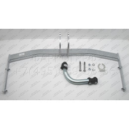 A045A GALIA Полностью оцинкованный фаркоп на Audi A3 Sportback хетчбек 5 дверей 2004-2008, 2008-2013. Тип шара: A. Подрезка бампера. Нагрузки: 1600/75 кг, масса фаркопа 