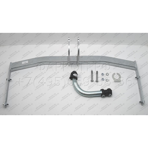 A045A GALIA Полностью оцинкованный фаркоп на Audi A3 Sportback хетчбек 5 дверей 2004-2008, 2008-2013. Тип шара: A. Подрезка бампера. Нагрузки: 1600/75 кг, масса фаркопа 15,02 кг