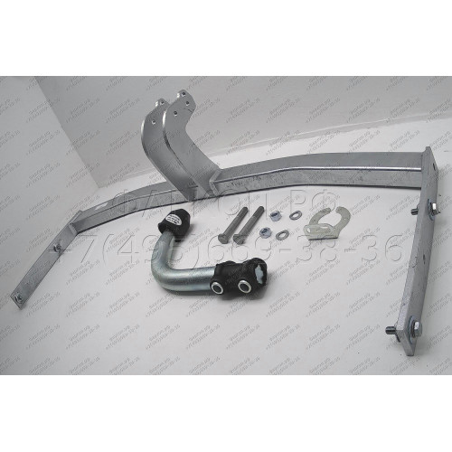 A045A GALIA Полностью оцинкованный фаркоп на Audi A3 Sportback хетчбек 5 дверей 2004-2008, 2008-2013. Тип шара: A. Подрезка бампера. Нагрузки: 1600/75 кг, масса фаркопа 15,02 кг