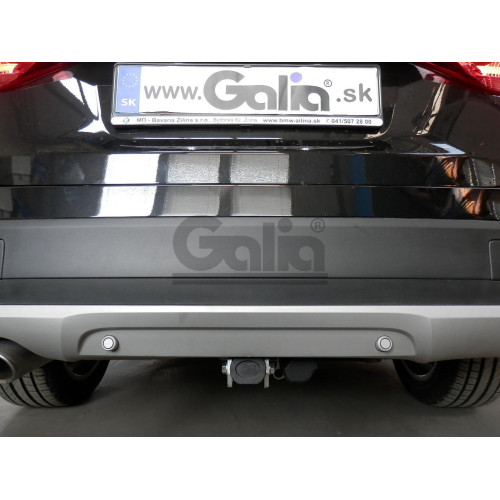B018C GALIA Полностью оцинкованный фаркоп на BMW X1 E84 2009-2015, кроме M-обвеса. Подрозетник убирается за бампер. Тип шара: C (горизонтальный съемный). Без выреза бампера. Нагрузки: 2000/85 кг, масса фаркопа 14,07 кг