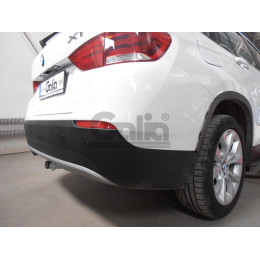 B018C GALIA Полностью оцинкованный фаркоп на BMW X1 E84 2009-2015, кроме M-обвеса. Подрозетник убирается за бампер. Тип шара: C (горизонтальный съемный). Бе