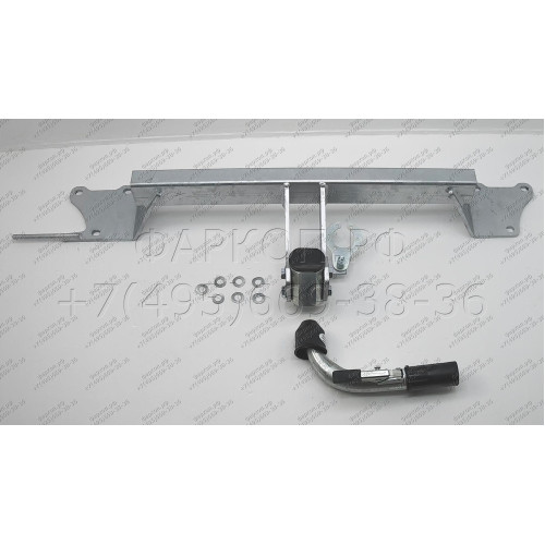 B018C GALIA Полностью оцинкованный фаркоп на BMW X1 E84 2009-2015, кроме M-обвеса. Подрозетник убирается за бампер. Тип шара: C (горизонтальный съемный). Без выреза бампера. Нагрузки: 2000/85 кг, масса фаркопа 14,07 кг