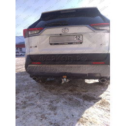 92518-A MOTODOR Фаркоп с оцинкованным шаром на Toyota RAV4 2019-2025, 2025-, Suzuki Across 2020-2025 без выреза в бампере. Тип шара: A. Нагрузки: 2100/100 кг, масса фаркопа 17,8 кг 