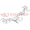 C-051 STEINHOF Фаркоп на Citroen C4 Cactus 2014-2018 без подрезки бампера. Тип шара: A. Нагрузки: 1000/70 кг, масса фаркопа 19,9 кг (без электрики в комплекте)