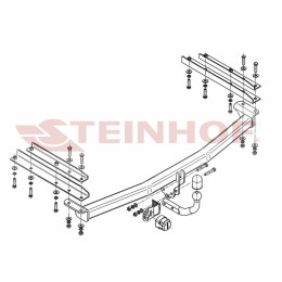 C-207 STEINHOF Фаркоп на Chrysler Voyager Stown Go 2008-2015, Chrysler Grand Voyager Stown Go 2008-2015, Dodge Caravan Stown Go 2008-2016, Dodge Grand Caravan Stown Go 2008-2016 (все кроме версий с парктрониками). Тр