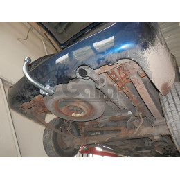 C023C GALIA Полностью оцинкованный фаркоп на Chrysler Grand Voyager IV 2001-2007, Dodge Caravan IV 2001-2007 2WD, 4WD - только 5-местную модель (не подходит на Stow n Go). Подрозетник 