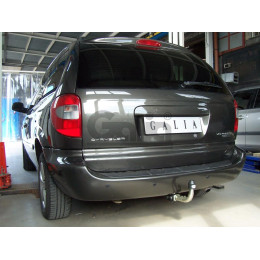 C023C GALIA Полностью оцинкованный фаркоп на Chrysler Grand Voyager IV 2001-2007, Dodge Caravan IV 2001-2007 2WD, 4WD - только 5-местную модель (не подходит на Stow n Go). Подрозетник 