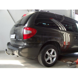 C023C GALIA Полностью оцинкованный фаркоп на Chrysler Grand Voyager IV 2001-2007, Dodge Caravan IV 2001-2007 2WD, 4WD - только 5-местную модель (не подходит на Stow n Go). Подрозетник 