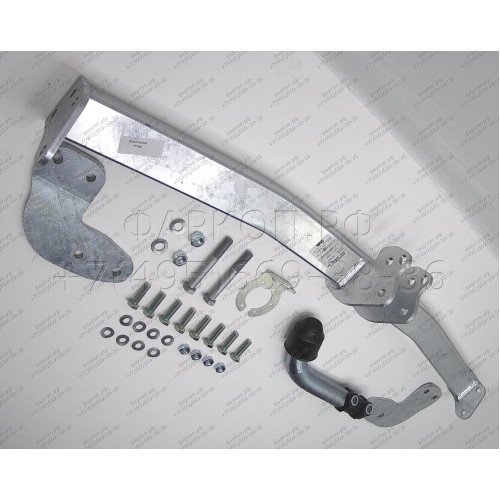 C036A GALIA Полностью оцинкованный фаркоп на Citroen C2 2003-2009. Тип шара: A. Установка без снятия и выреза бампера. Нагрузки: 1000/27 кг, масса фаркопа 15,01 кг