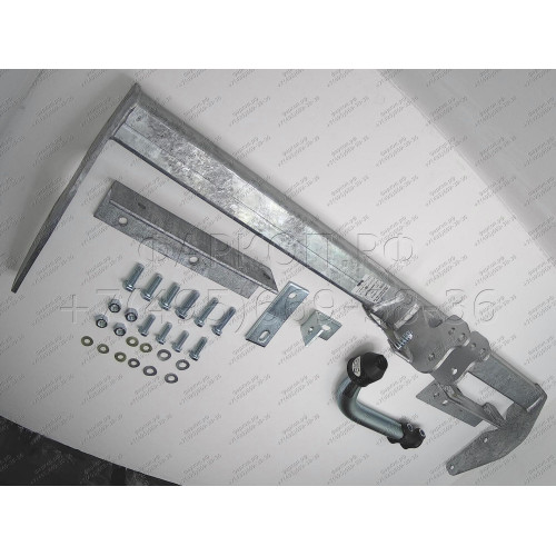C039A GALIA Полностью оцинкованный фаркоп на Citroen C5 II лифтбек 2004-2008. Особенности: для модели с номерным знаком на заднем бампере. Подрозетник убирается за бампер. Тип шара: A. Невидимый вырез бампера. Нагрузки: 1600/75 кг, масса фаркопа 19,62 кг